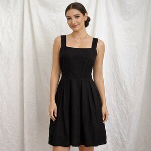 Cynthia Rowley Black Linen Blend Mini Dress XS